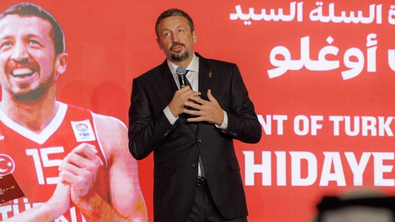 Dünya Kupası için Doha’da geri sayım: Türkoğlu törende yer aldı