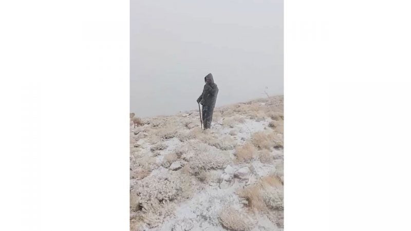 Ekim ayında kış manzarası!