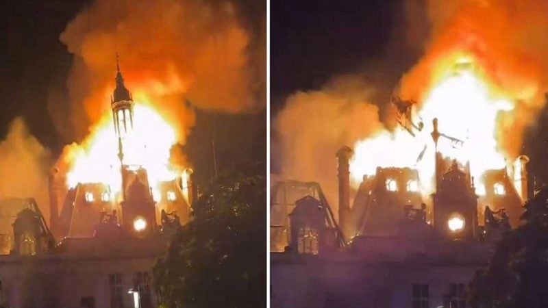 Fransa'da adeta iç savaş çıktı! 143 yıllık tarihi belediye binası ateşe verildi
