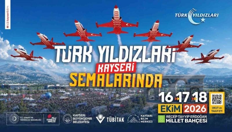 HÜRJET BİLİMFEST Kayseri'de sergilenecek, Türk Yıldızları gösteri uçuşu yapacak