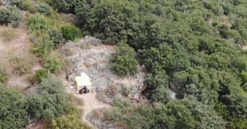 İnkaya Mağarası'nda dronla en az 130 metre uzunluğunda çakmaktaşı kütlesi tespit edildi