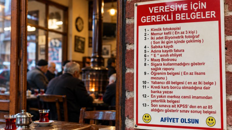 Kahvehanenin veresiye şartları yok artık dedirtti! Çay istiyorsanız KPSS’den 85 puan almanız gerekiyor