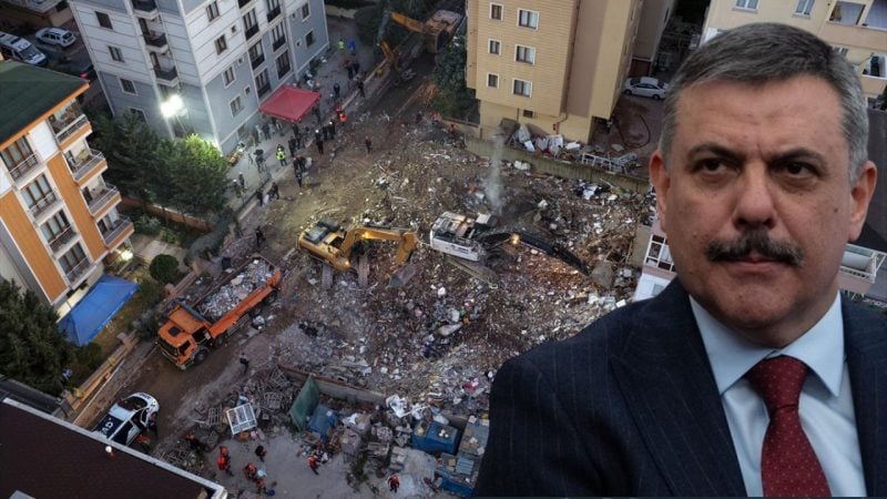 Maltepe'de bina çökmüştü! Bakan Çiftçi son durumu açıkladı
