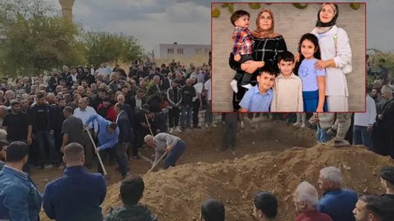 Mardin'deki kazada yürek burkan anlar: 2 anne ve 4 çocuk yan yana toprağa verildi