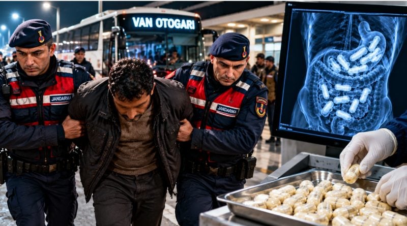 Midesinden ve bağırsaklarından 55 kapsül uyuşturucu çıktı! Otogarda yakalandı