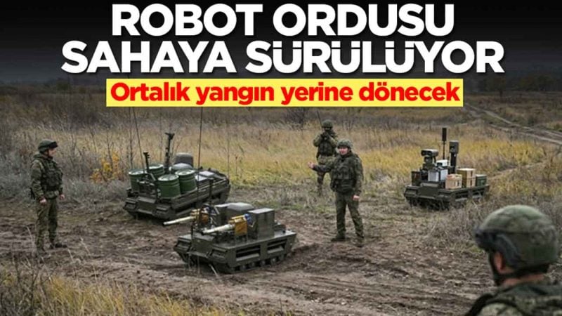 Ortalık yangın yerine dönecek: Robot ordusu sahaya sürülüyor
