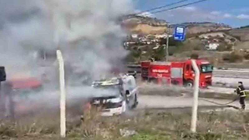 Park halindeki tanker küle döndü