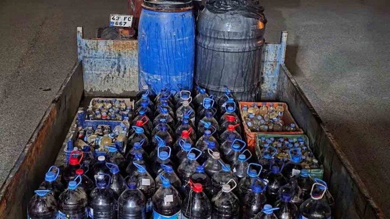 Sahte içki operasyonu: 960 litre içki ele geçirildi