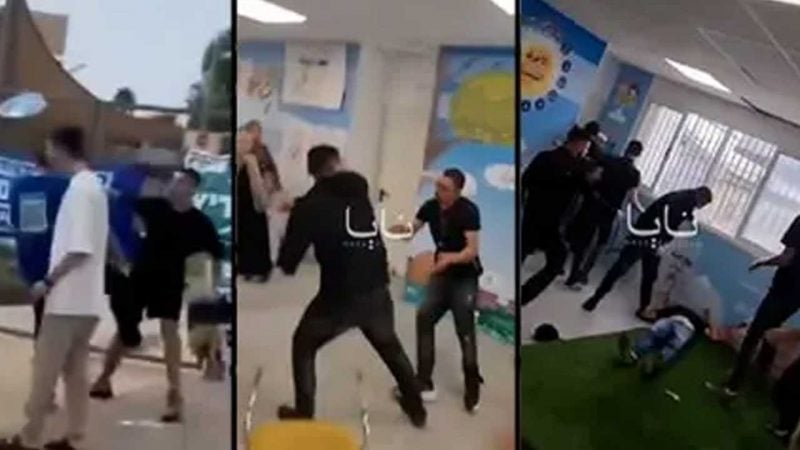 Siyonist alçaklar sandık başında bile saldırdı! Öfkeli Arap gençten işgalcilere dayak