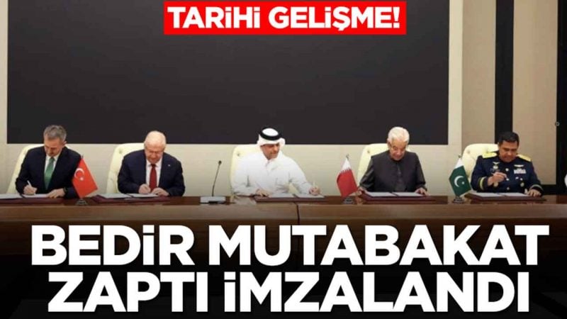 Tarihi gelişme: Bedir Mutabakat Zaptı imzalandı