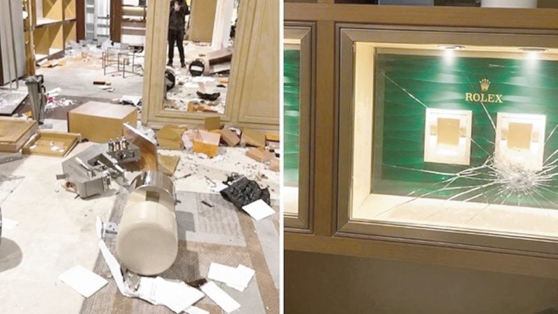 Yağmalanan mallar satışta: 15 bin avroluk Rolex 5 bin avro!