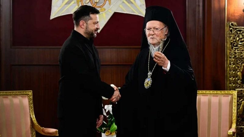 Zelenski, Bartholomeos ile görüştü
