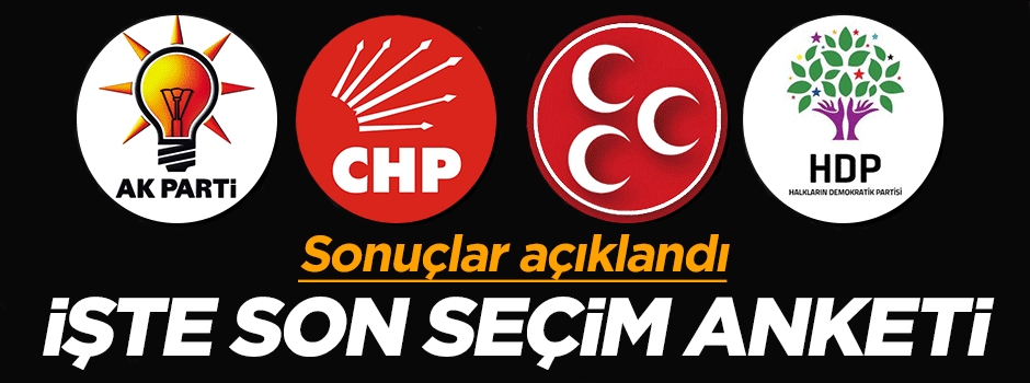 1 Kasım öncesi son seçim anketi açıklandı
