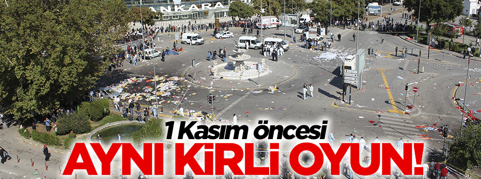 1 Kasım öncesi yine aynı kirli oyun!