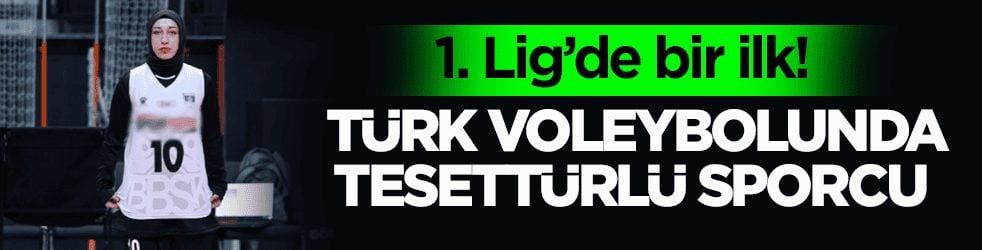 1. Lig’de bir ilk! Türk voleybolunda tesettürlü sporcu