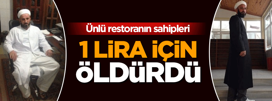 1 lira için cinayet işlediler!