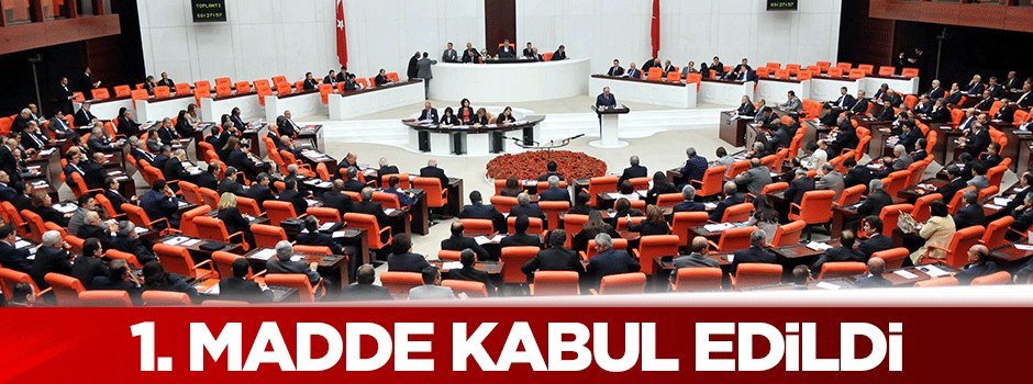 1. madde kabul edildi