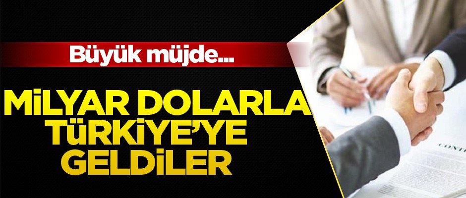 1 milyar dolarla yatırıma geldiler