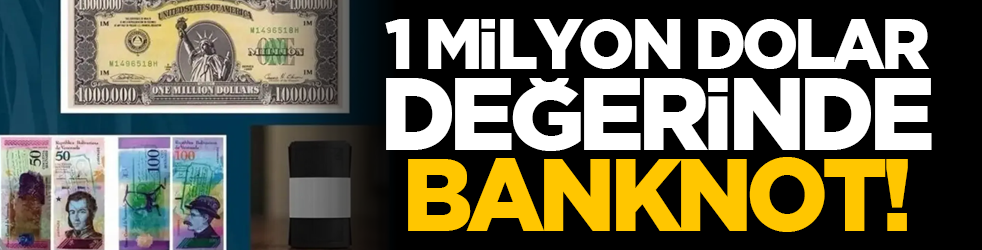 1 milyon dolar değerinde banknot!
