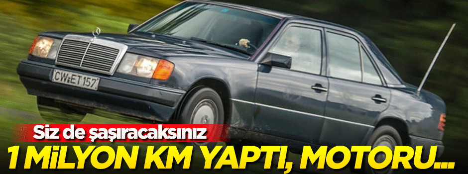 1 milyon km yapan Mercedes’in motoru bakın ne hale geldi