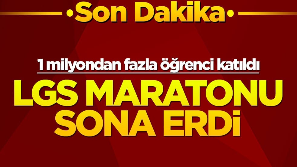 1 milyondan fazla öğrenci katılıyor... LGS maratonu sona erdi