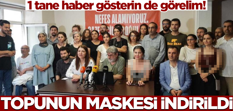 1 tane haber gösterin de görelim! Topunun maskesi indirildi