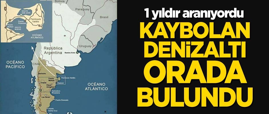 1 yıldır aranıyordu...Kaybolan denizaltı bulundu