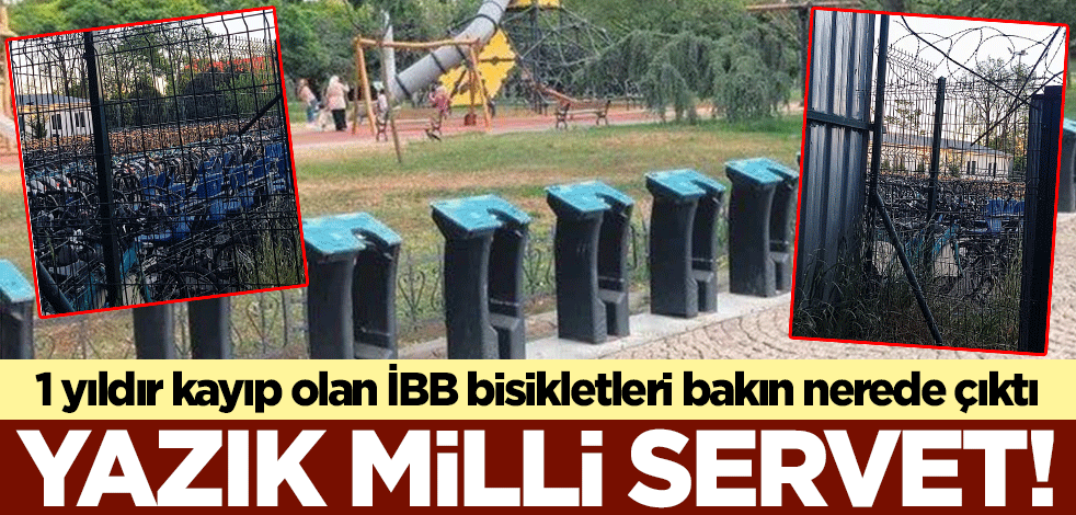 1 yıldır kayıp olan İBB bisikletleri bakın nerede çıktı! Yazık milli servet..