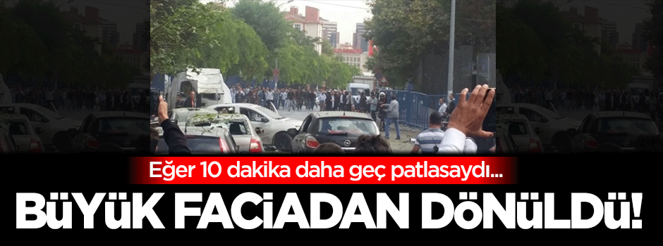 10 dakika ile büyük faciadan dönüldü!