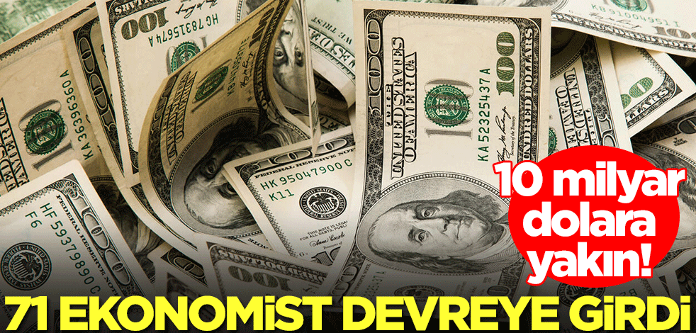 10 milyar dolara yakın! Tam 71 ekonomist devreye girdi