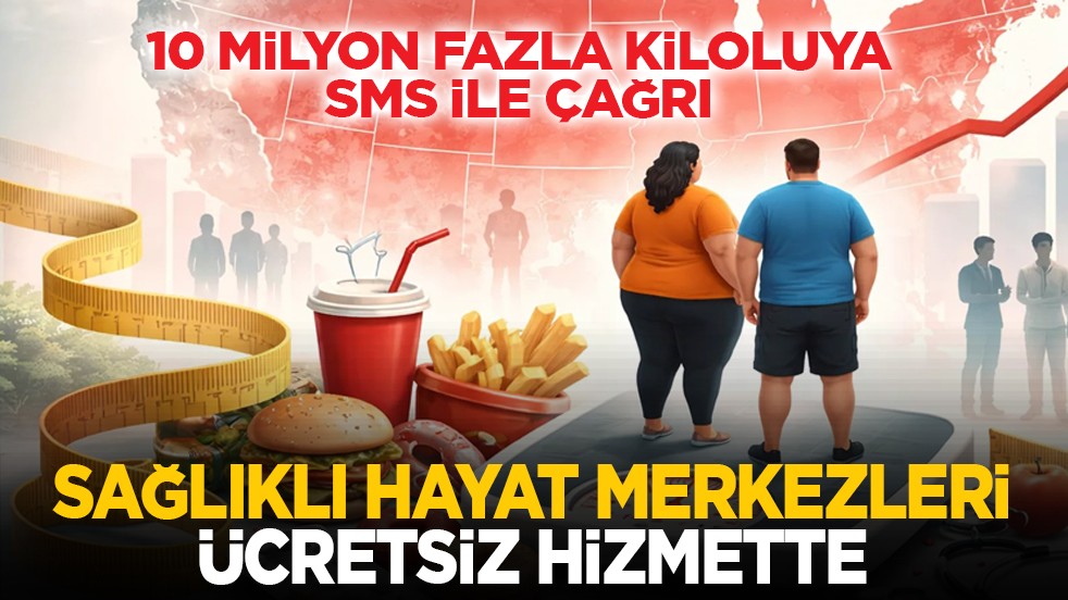 10 milyon fazla kiloluya SMS ile çağrı: Sağlıklı Hayat Merkezleri ücretsiz hizmette