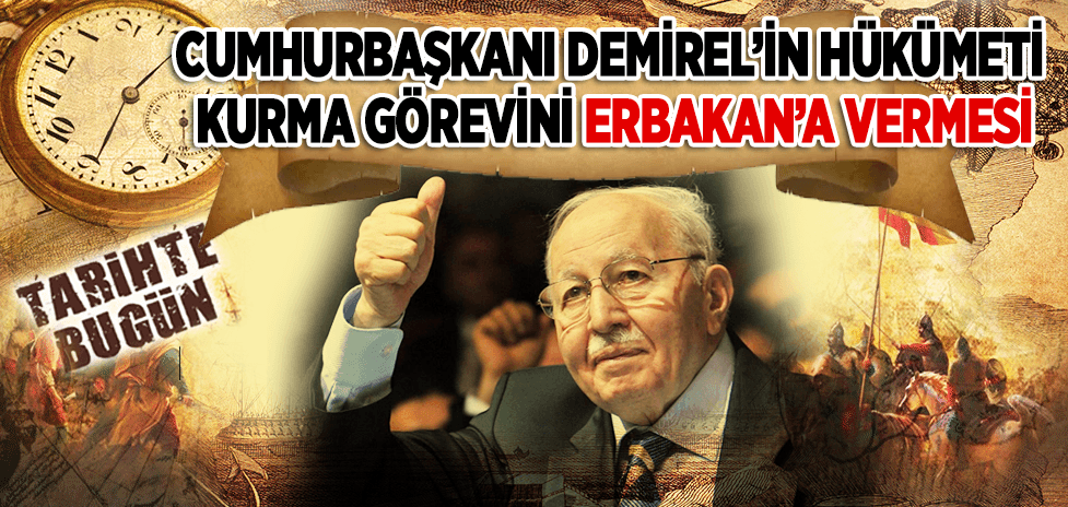 10 Ocak 1996: Cumhurbaşkanı Demirel’in Hükümeti Kurma Görevini Erbakan’a Vermesi