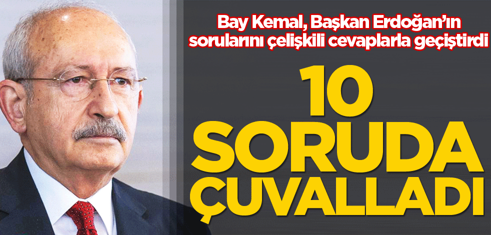 10 soruda çuvalladı