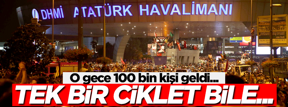 100 bin kişi geldi, bir ciklet dahi kaybolmadı!