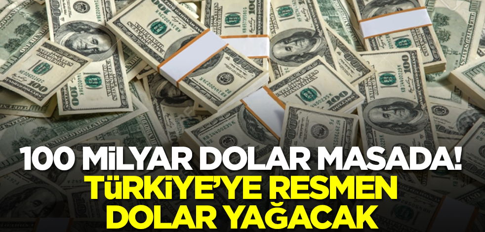100 milyar dolar masada! Türkiye'ye dolar yağdıracaklar, kararlılar