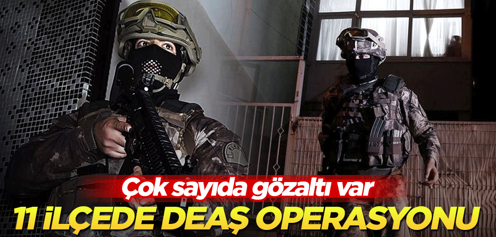 11 ilçede DEAŞ operasyonu