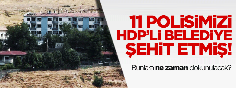 11 polisi HDP'li belediyenin kamyonuyla şehit ettiler!