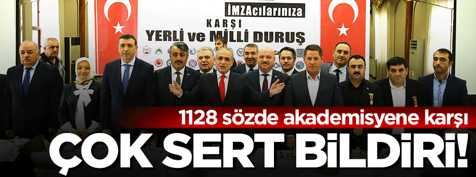 1128 sözde akademisyene sert cevap: Bölemeyeceksiniz!