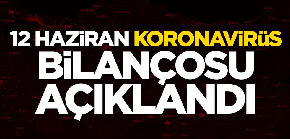 12 Haziran koronavirüs bilançosu belli oldu