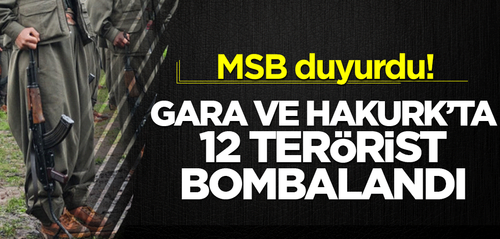 12 terörist etkisiz hale getirildi
