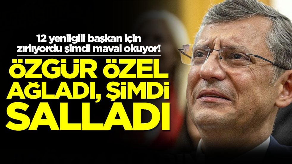 12 yenilgili başkan için zırlıyordu şimdi maval okuyor: Özgür dün ağladı, şimdi salladı