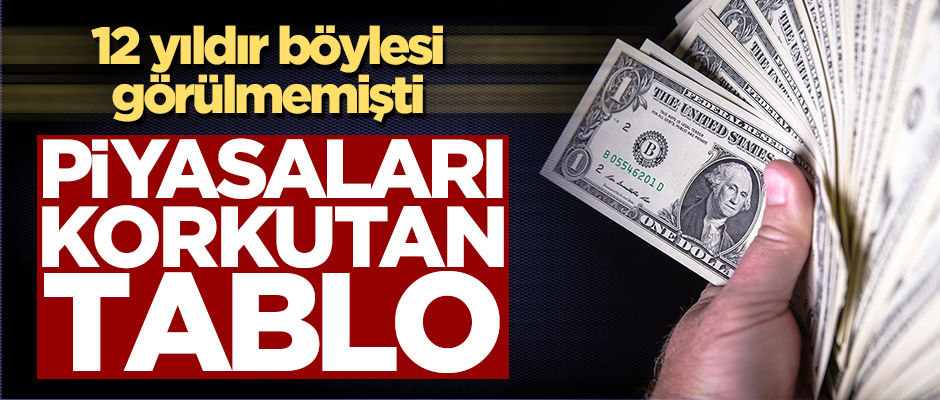 12 yıldır böylesi görülmedi! Piyasaları korkutan tablo
