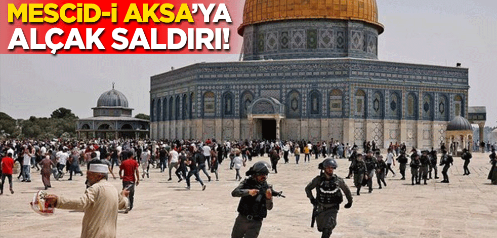 120 fanatik Yahudi'den Mescid-i Aksa'ya alçak saldırı!
