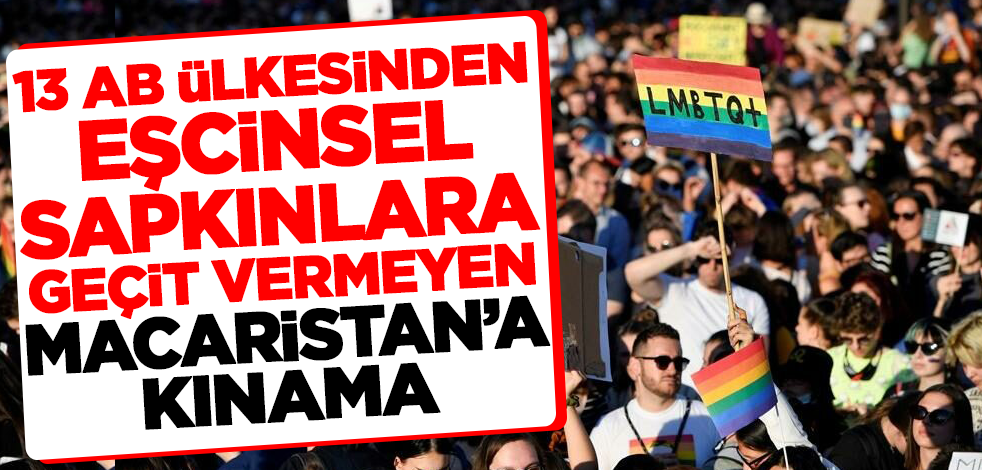 13 AB ülkesi, eşcinsel sapkınlara geçit vermeyen Macaristan'ı kınadı