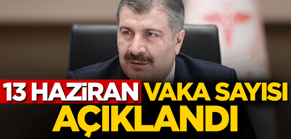 13 Haziran koronavirüs tablosu açıklandı