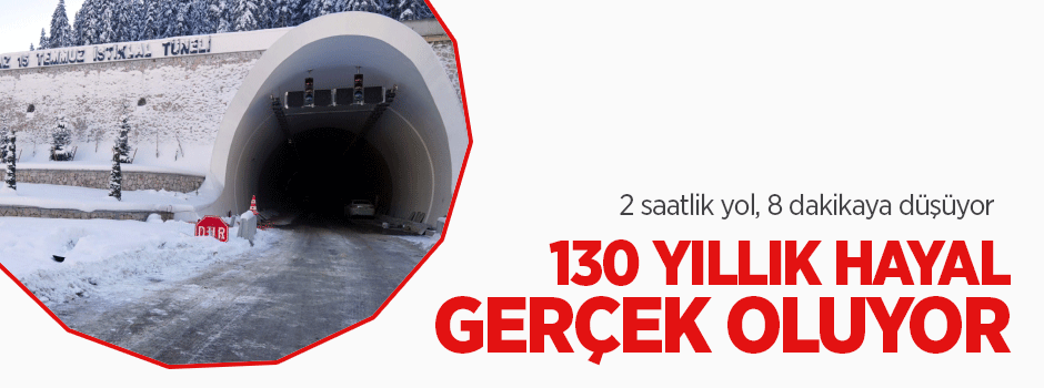130 yıllık hayal gerçek oluyor! 2 saatlik yol, 8 dakikaya düşüyor