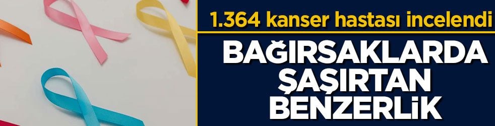 1.364 kanser hastası incelendi! Bağırsaklarda şaşırtan benzerlik
