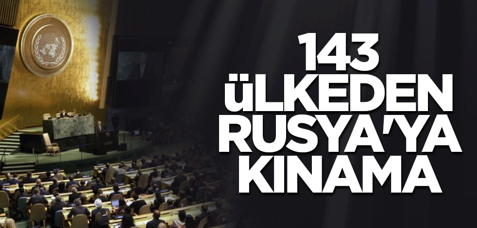 143 ülkeden Rusya'ya kınama