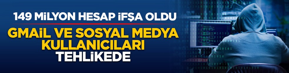 149 milyon hesap ifşa oldu: Gmail ve sosyal medya kullanıcıları tehlikede