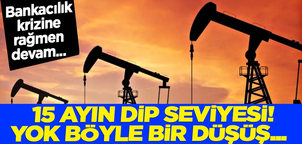 15 ayın dip seviyesi! Petrolda büyük düşüş.. Talep patladı!